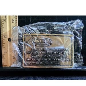 Vintage AEP Fuel Supply Electric Coal Mine Belt Buckle Used Great Shape